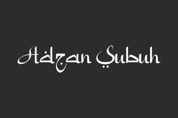 Adzan Subuh Font for Campaign Design