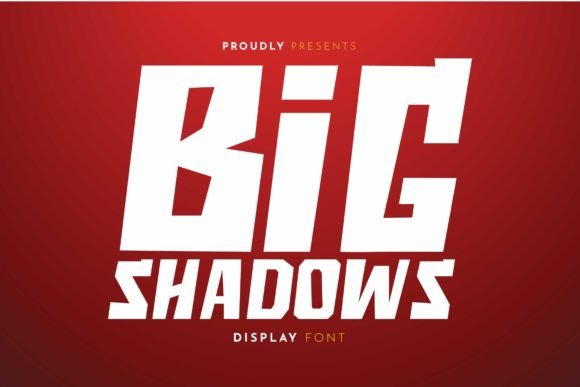 Big Shadows Font for Bold Editorial Design