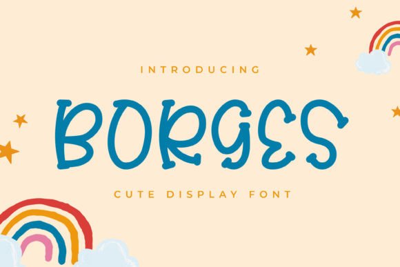 Borges Display Font for Editorial Design