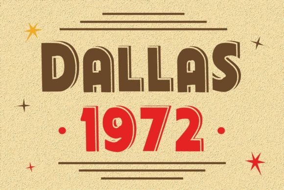 Dallas 1972 Font for Professional Branding