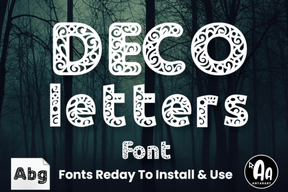 Deco Letters: A Display Font with Laser-Cut Charm