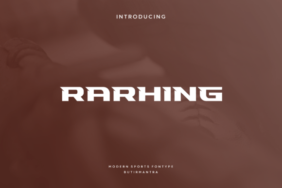 Discover Rarhing: A Modern Display Font for Creative Branding