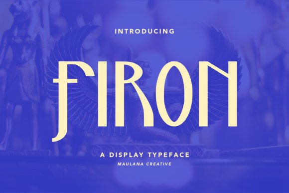 Firon: A Geometric Display Font for Bold Brand Identities