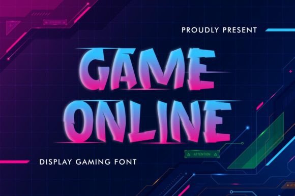Game Online Font for Editorial Design