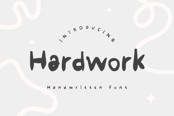 Hardwork: A Handwritten Display Font for Editorial Design
