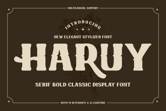 Haruy: A Modern Display Font for Authentic Brand Identity