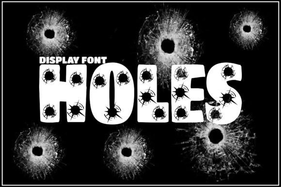 Holes Font for Handmade Creations