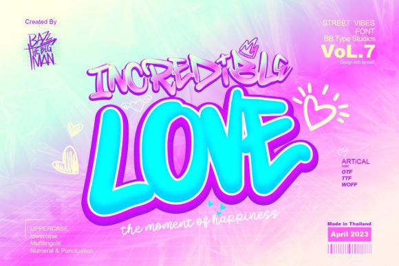 Incredible Love Font for Web Design Projects