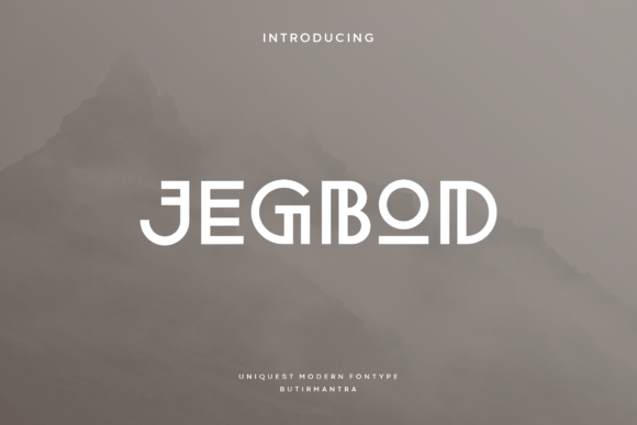 Jegbod Font for Web Design and Brand Identity