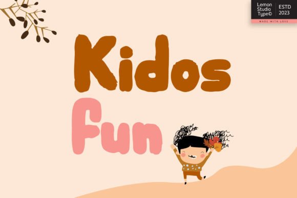 Kidosfun: A Playful Display Font for Digital Creativity