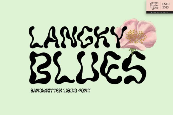 Langky Blues: A Handwritten Font for Creative Makers