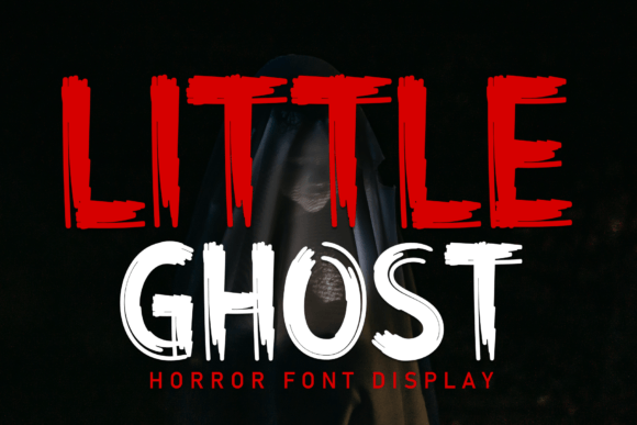 Little Ghost Font for Spooky Craft Projects