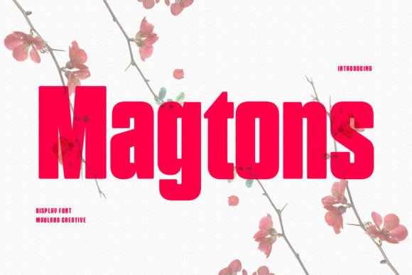 Magtons: The Vintage Display Typeface for Campaign Design
