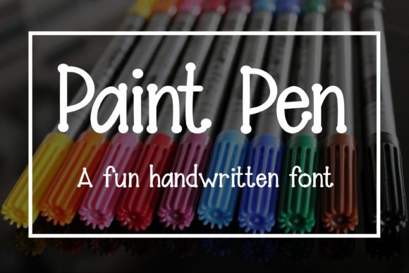 Paint Pen Font for Business Branding