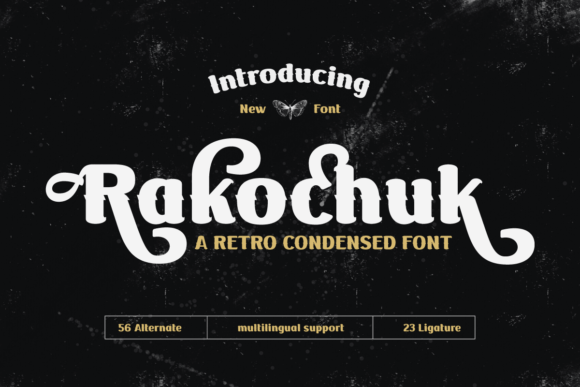 Rakochuk Font for Handmade Projects