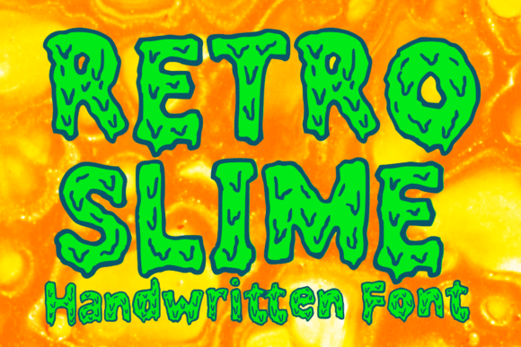 Retro Slime Font for Business Branding