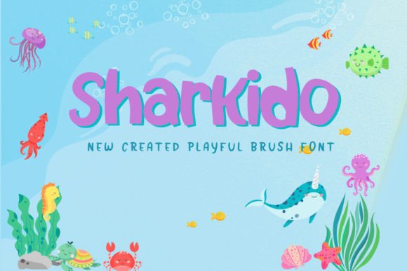 Sharkido: A Playful Display Font for Web Design