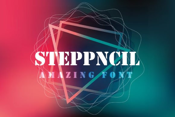 Steppncil: A Quirky Display Font for Web Design