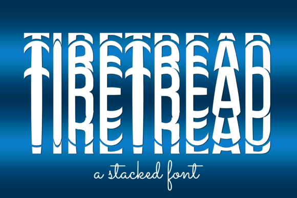 Tire Tread Font for Bold Digital Designs