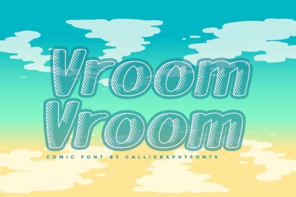 Vroom Vroom Font for Speedy Branding Projects