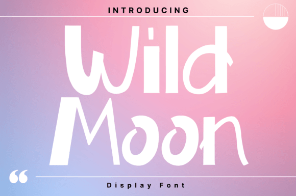 Wild Moon: The Whimsical Display Font for Authentic Branding